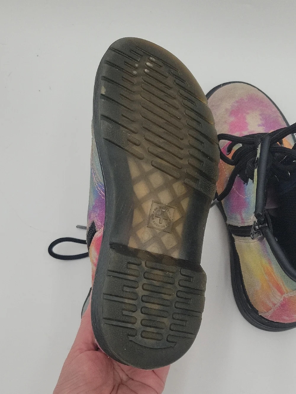 Dr. Martens Kids Tie-Dye Pastel Lace-Up Boots